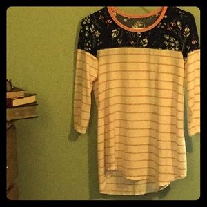 Cute baseball tee stripped